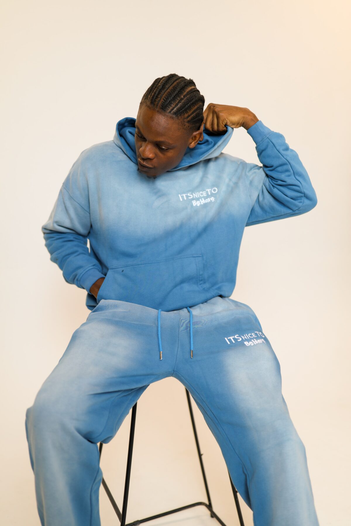 Blue Track Suit Men Its Nice To Be Here - Image 2