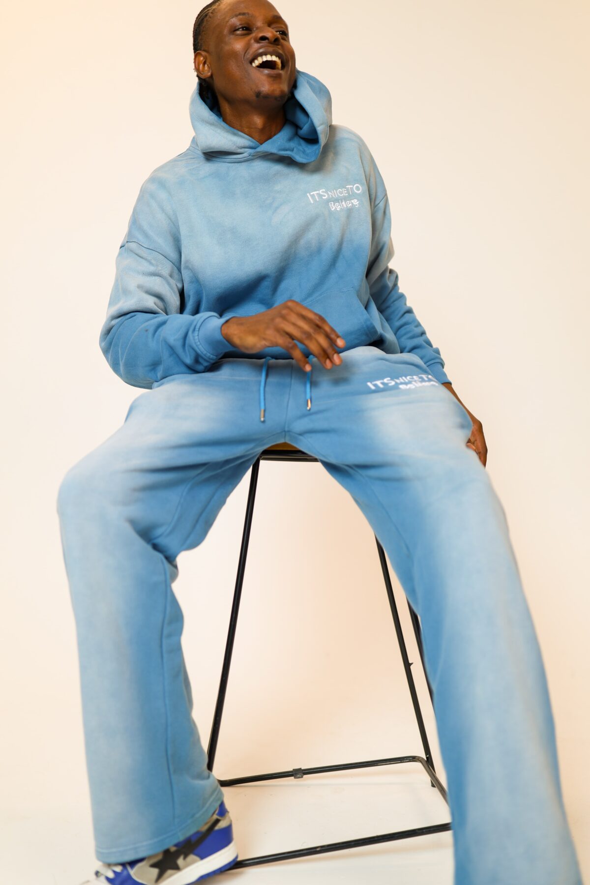 Blue Track Suit Men Its Nice To Be Here - Image 4
